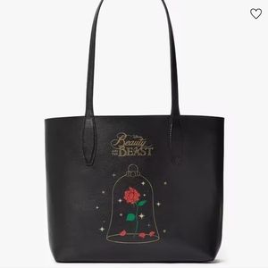 KATE SPADE BEAUTY AND THE BEAST REVERSIBLE TOTE NWT